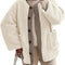 Women's Warm Winter Collarless Jacket