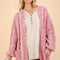 VERY J Cable Knit Open Front Cardigan