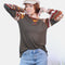 Celeste Full Size Geometric Round Neck Long Sleeve Top