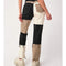 High Elastic Stitching Raw Edge Women's Straight-leg Jeans