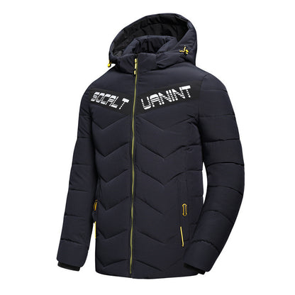 Casual hooded down jacket