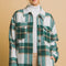 Love Tree Plaid Button Up Shacket