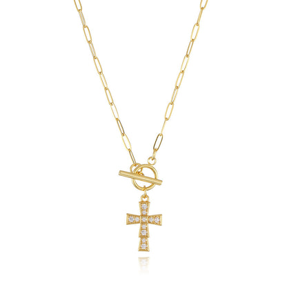 Micro Inlaid Zircon Gold-plated Necklace Female