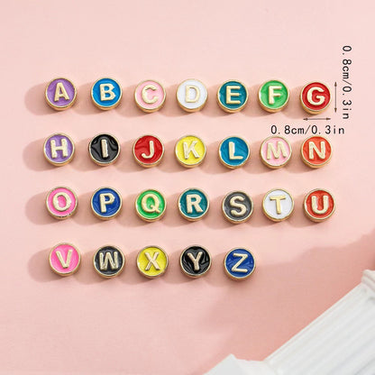 Alloy Small Pendant Bracelet Pendant English Letters