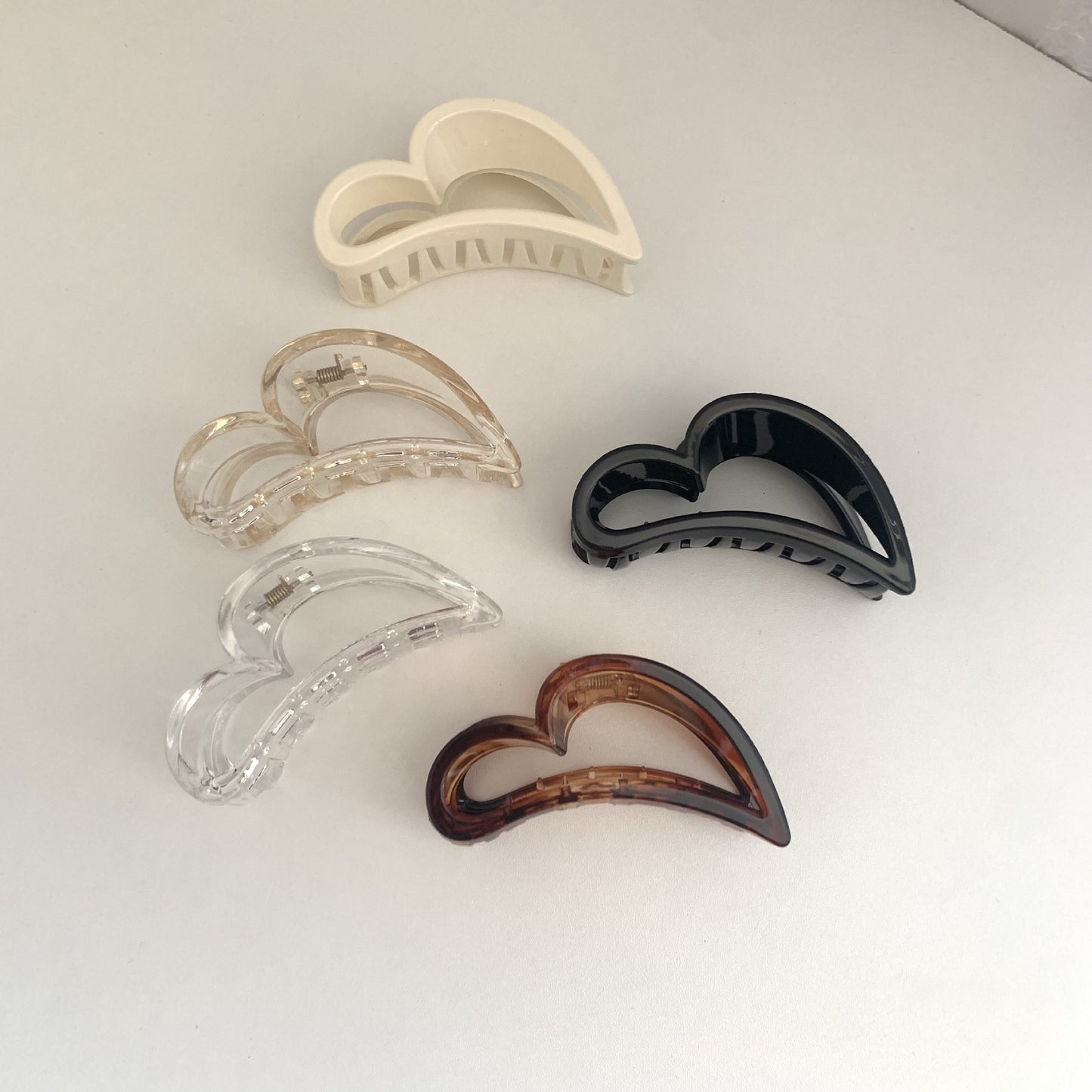 Plastic Love Frosted Texture Acrylic Hair Jaw Clip