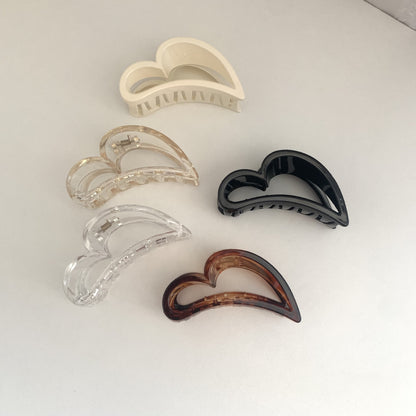Plastic Love Frosted Texture Acrylic Hair Jaw Clip