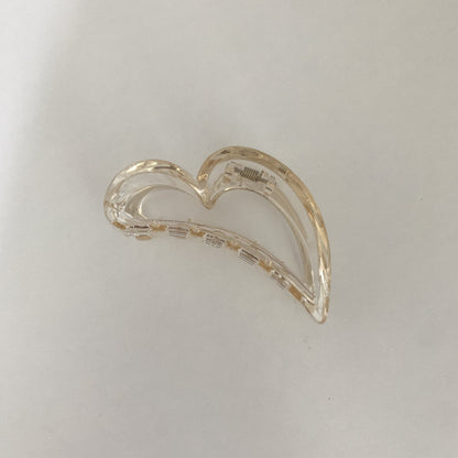 Plastic Love Frosted Texture Acrylic Hair Jaw Clip